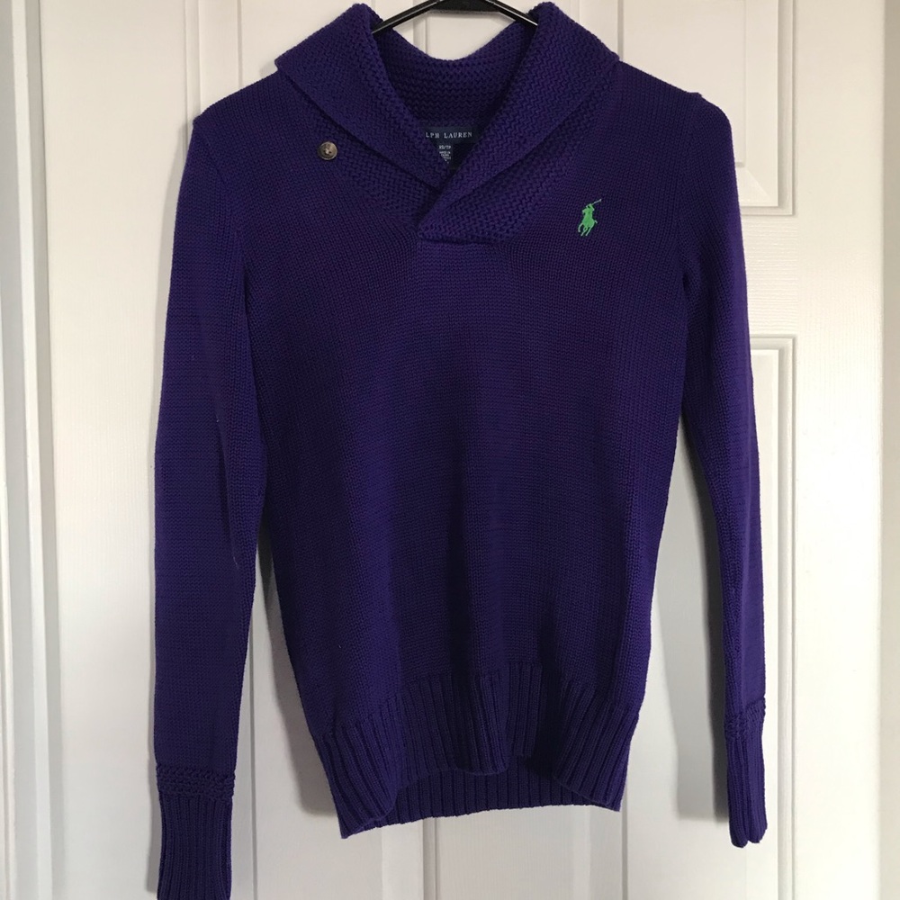 Ralph Lauren purple sweater NEW - size xs